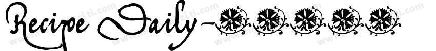 Recipe Daily字体转换